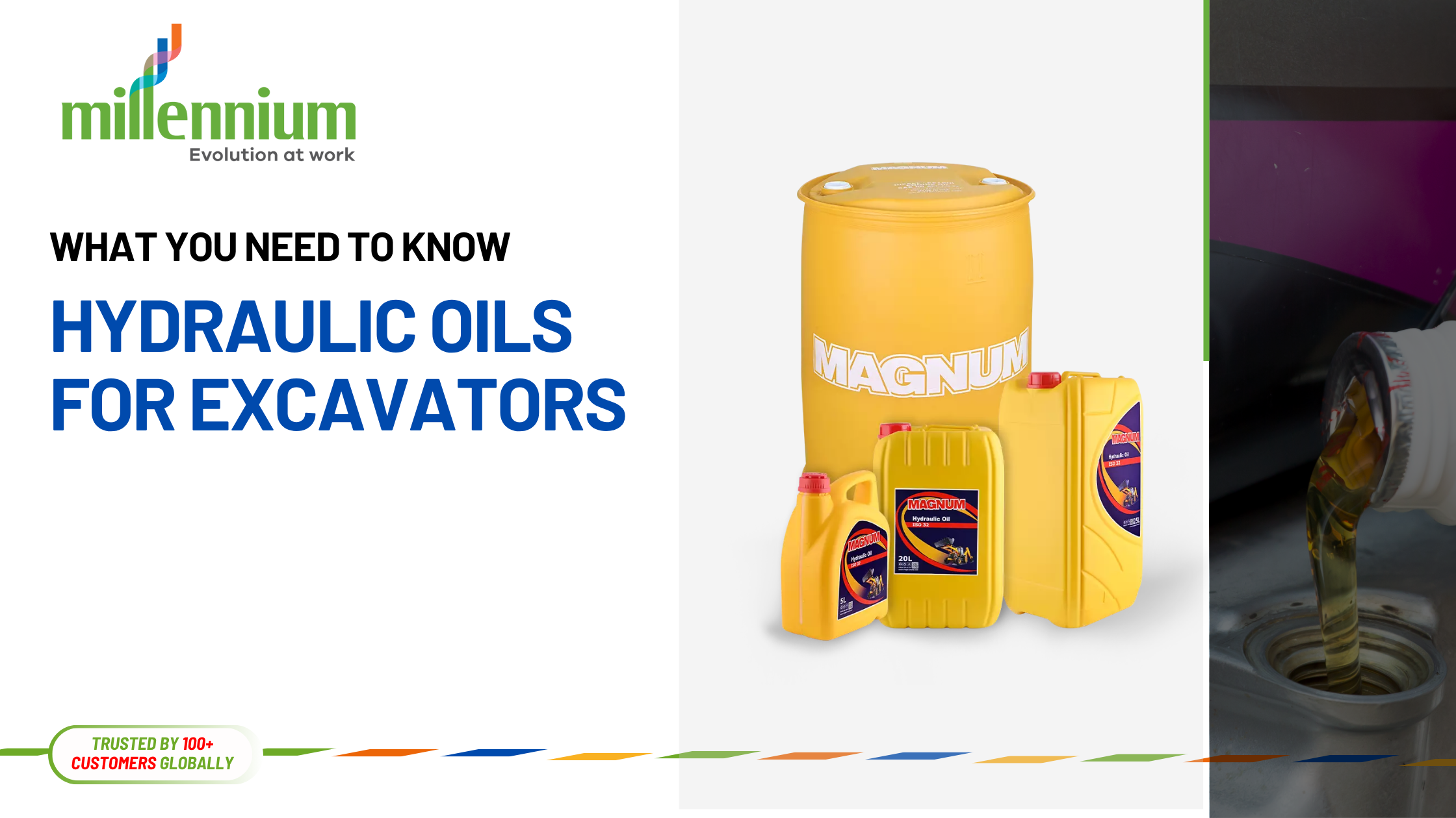 Hydraulic oil for excavators