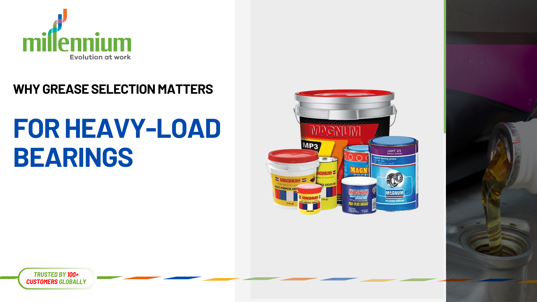 Bearing with applied grease