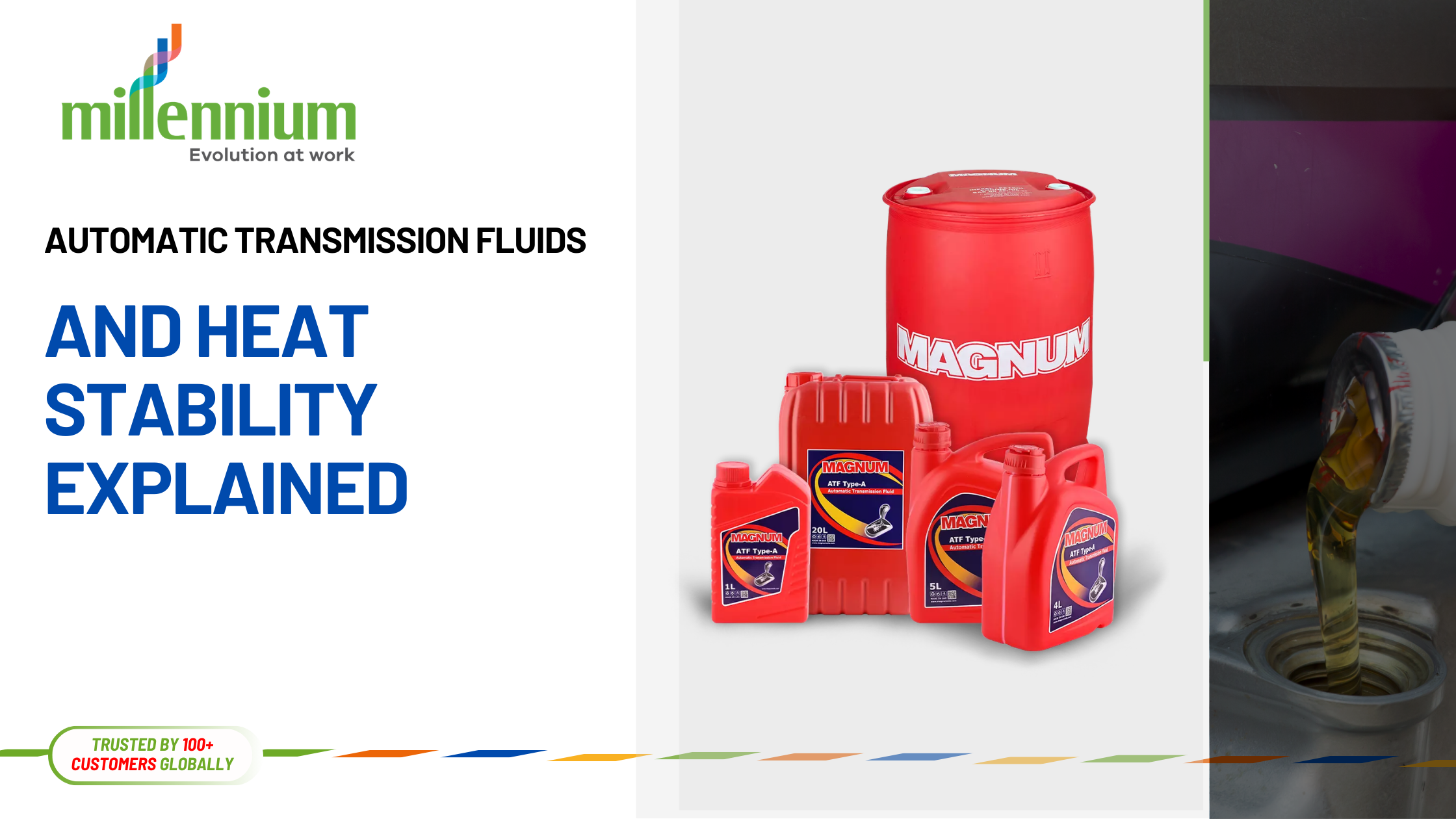 Red ATF fluid container