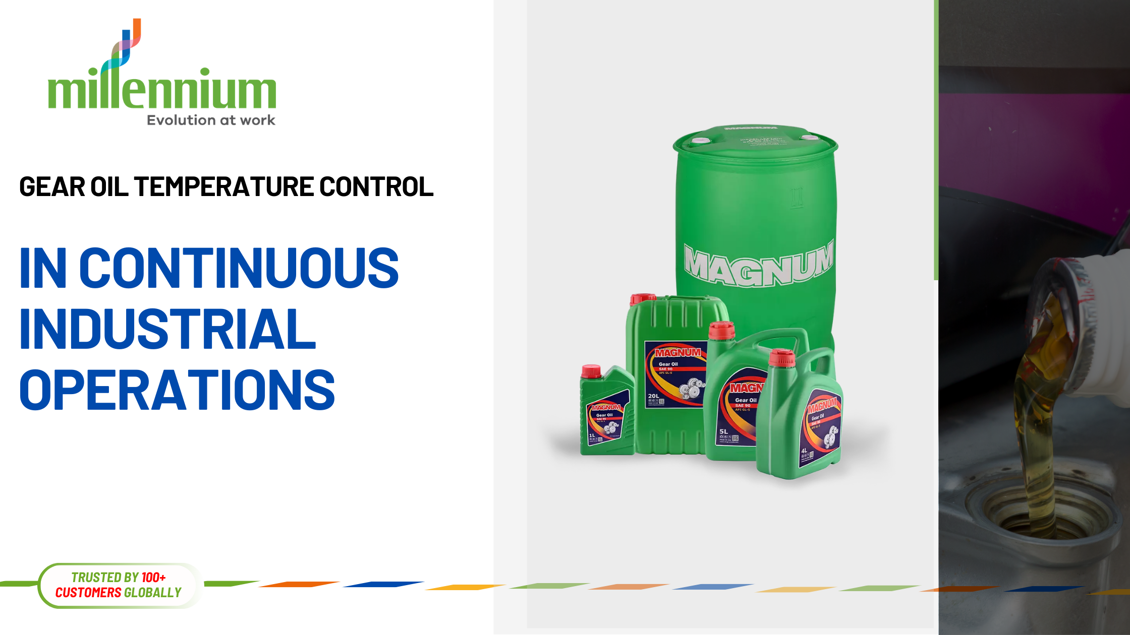 Industrial gearbox close-up