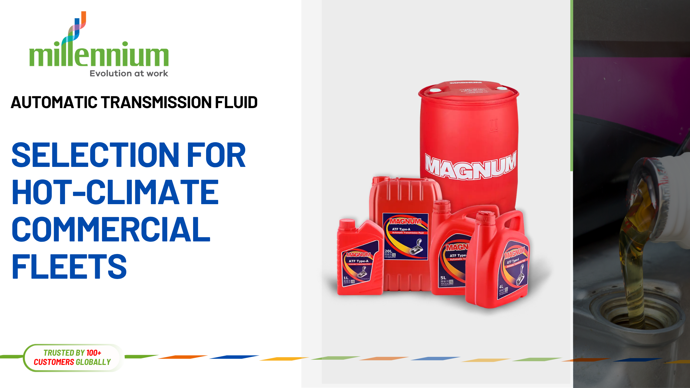 Automatic transmission fluid for a commercial fleet in hot climate