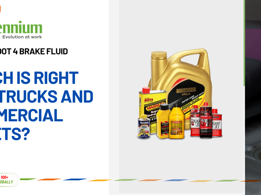 DOT 3 and DOT 4 brake fluid for commercial trucks