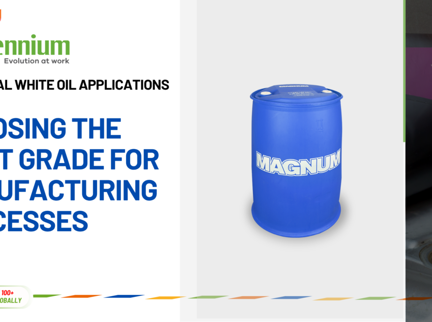 Industrial white mineral oil used in manufacturing equipment